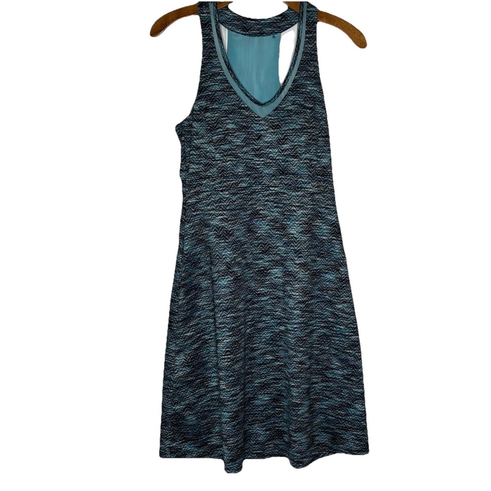 MPG Sports Airlift Fly Dress SM Multicolor Blue Racerback Halter S/L Pockets